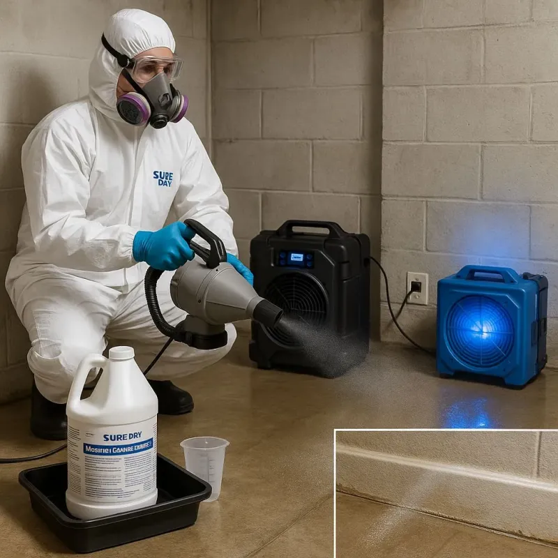 Sanitization and Odor Removal process in Splendora, TX
